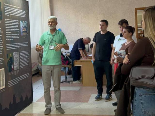 Під час тематичної екскурсії студентів історичного факультету.